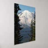 ジョンミュア自然引用文名勝山レイニエ 箔ポスター (レイダウン)