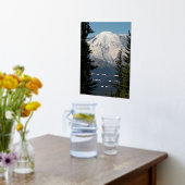 ジョンミュア自然引用文名勝山レイニエ 箔ポスター (レイダウン (キッチン))