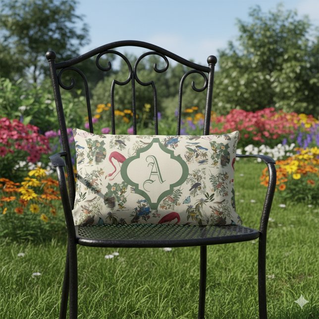 ジョンモノグラムの・ジェームズ・オードボンの鳥 アウトドアクッション (クリエイターアップロード済み)