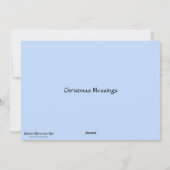 ジョンライトブルー雪お洒落片の福音 シーズンカード (裏面)