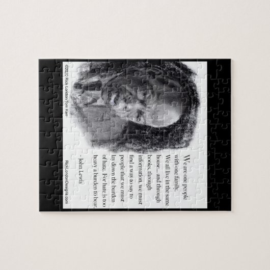 ジョンルイス&引用文ビューティフルポートレート ジグソーパズル (横)