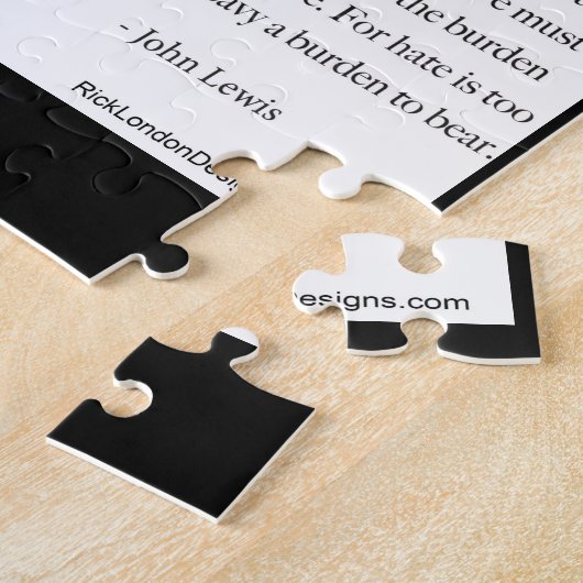 ジョンルイス&引用文ビューティフルポートレート ジグソーパズル (側面)