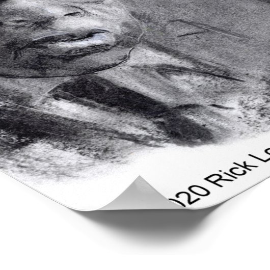 ジョンルイス&引用文ビューティフルポートレート ポスター (角)