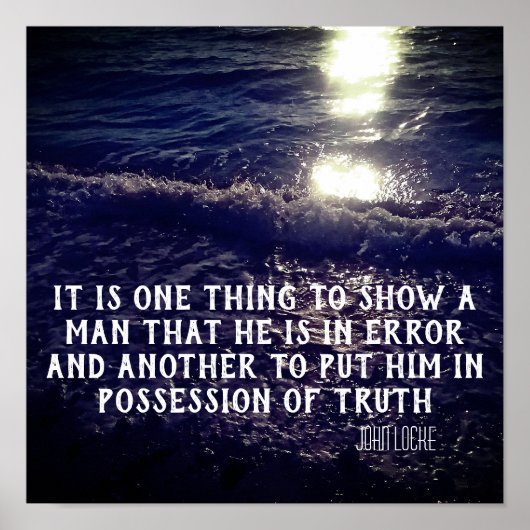 ジョンロック哲学引用文 ポスター (正面)
