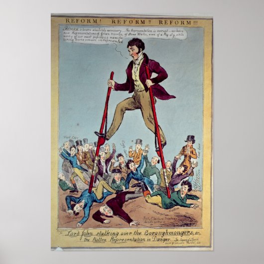 ジョン卿がボロウモンジャース越しに忍び寄った ポスター (正面)