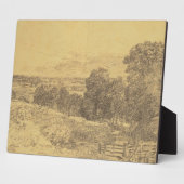 ジョン巡査 |の入り口の絵画スケッチ フォトプラーク (側面)