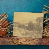 ジョン巡査 |の入り口の絵画スケッチ フォトプラーク (側面)