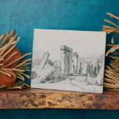 ジョン巡査 |ストーンヘンジ、ウィルトシャー、1820 (描画 フォトプラーク (側面)