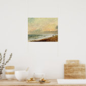 ジョン巡査 |ホーフビーチ, c.1824 (紙上の油) ポスター (キッチン)