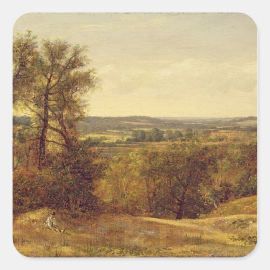 ジョン巡査 | Dedham Vale, c.1802 (canvaの油) スクエアシール (正面)