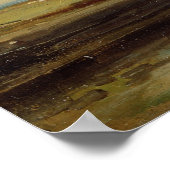 ジョン巡査 | Flatford Lockの下にあるバージ， c.18 ポスター (角)