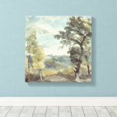 ジョン巡査 | Landscape with Trees and a Distan キャンバスプリント (インサイチュ (ウッドフロア))