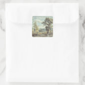 ジョン巡査 | Landscape with Trees and a Distan スクエアシール (バッグ)