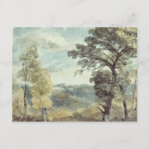 ジョン巡査 Landscape with Trees and a Distan ポストカード