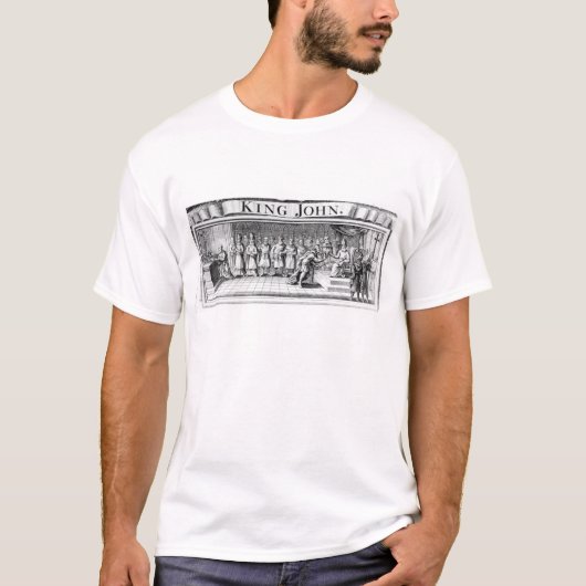 ジョン王は彼の王冠を手渡します Tシャツ (正面)