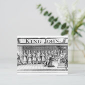 ジョン王は王位を退ける ポストカード (スタンド正面)