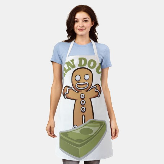 ジョン生地 エプロン (着用した状態)