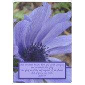 ジョン1のクローズアップのケシのアネモネのクリップボード クリップボード (裏面)