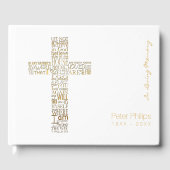 ジョン14のゴールデンバイブル聖句Memory Guest Book ゲストブック (正面)