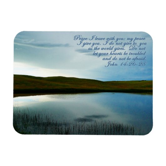 ジョン14ピース聖なる書物、 経典 感動的 マグネット (横)