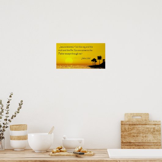 ジョン14 : 6 ポスター (キッチン)