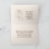 ジョン16:33ハート!私は世界を乗り越えた カード (内部)