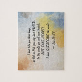 ジョン16:33私が世界を乗り越えた! ジグソーパズル (縦)