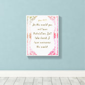 ジョン16 : 33 |バイブルやる気を起こさせる引用文Verse キャンバスプリント (インサイチュ (ウッドフロア))