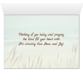 ジョン3時16分、世界を愛した神のために、聖書のカード (内部横(下))