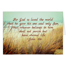 ジョン3時16分、世界を愛した神のために、聖書のカード