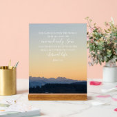 ジョン3:16カスタム文字 | スイスアルプスオリジナル写真 アクリルサイン (ウェディング)