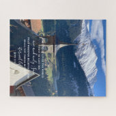 ジョン3:16カスタム文字 | スイスアルプスオリジナル写真 ジグソーパズル (横)