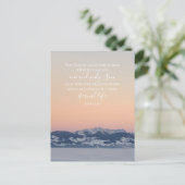 ジョン3:16カスタム文字 | スイスアルプスオリジナル写真 ポストカード (スタンド正面)