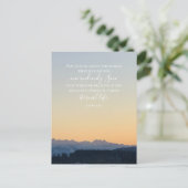 ジョン3:16カスタム文字 | スイスアルプスオリジナル写真 ポストカード (スタンド正面)