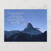 ジョン3:16カスタム文字 | スイスアルプスオリジナル写真 ポストカード (正面)