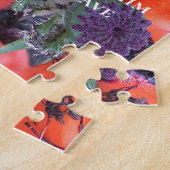 ジョン3:16カスタム文字 | 赤いポピーオリジナル写真 ジグソーパズル (側面)