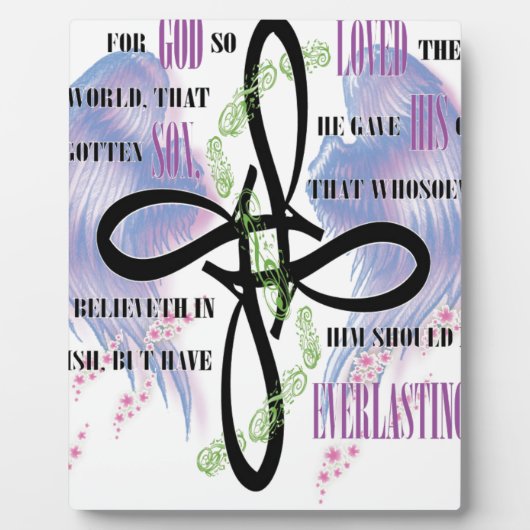 ジョン3:16タトゥーデザイン フォトプラーク (正面)