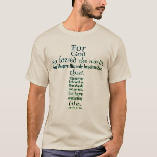 ジョン3:16男性用Tシャツ Tシャツ