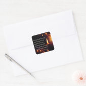 ジョン3:16神は世界を愛した、クリスマス・キャンドル スクエアシール (封筒)