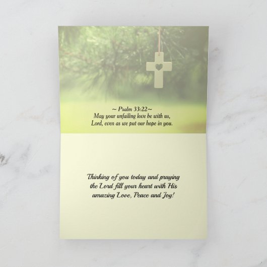 ジョン3:16神は、自分の息子が世界を愛し与えていたのです。 カード (内部)