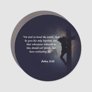 ジョン3:16聖なる書物、 経典 カーマグネット