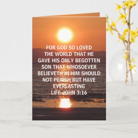 ジョン3 16 カード (黄色い花)