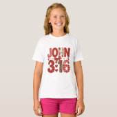 ジョン3:16 バレンタインチー Tシャツ (正面フル)