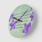 ジョン3:16 ラウンド壁時計 (傾斜)