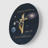 ジョン3:16 ラージ壁時計 (傾斜)