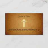 ジョン3:16 |十字架 名刺 (正面)