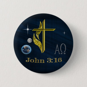 ジョン3:16 缶バッジ
