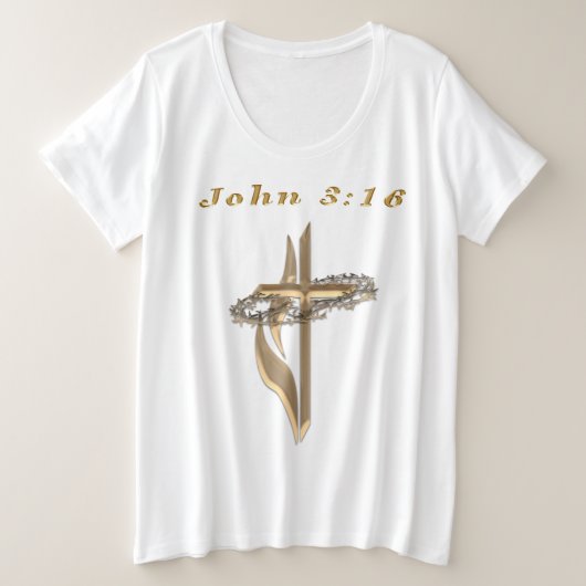 ジョン3:16 Tシャツ (デザイン正面)