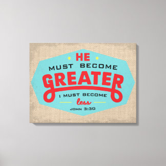 ジョン3:30ラップされたキャンバス キャンバスプリント