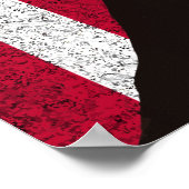 ジョン・アダムスとアメリカ国旗 ポスター (角)